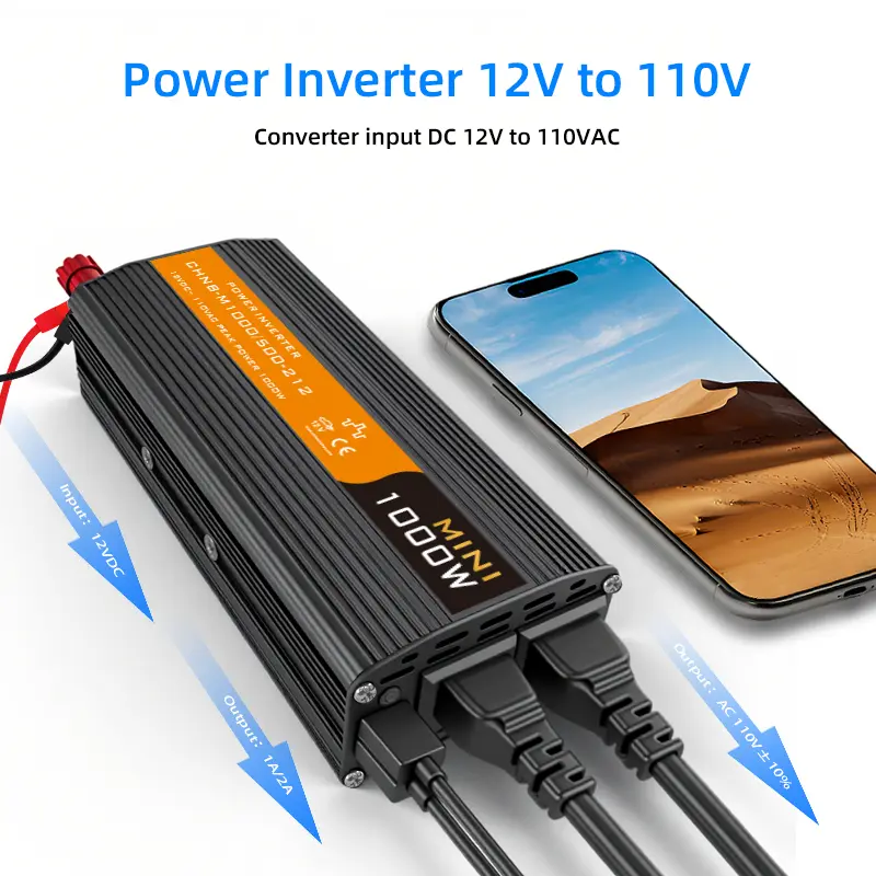 Factory Wholesale OEM 1KW Single Phase Grid DC To AC Modified Sine MiNi Inverter 50/60Hz Home Use best